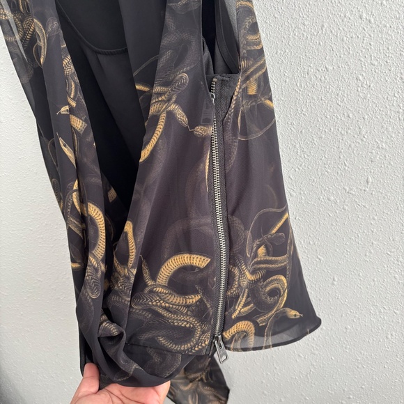 All Saints Women's Abi Drape Sleeveless Top Black - Picture 4 of 12